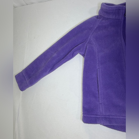 Columbia Toddler Girls Purple Fleece Jacket Size 4T Benton Springs Full Zip Coat - Picture 5 of 15